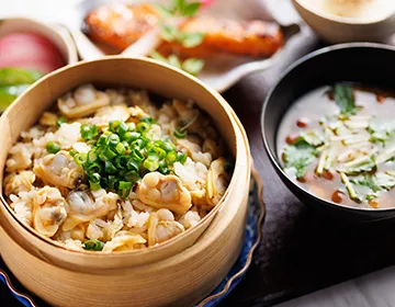 画像：深川めしの和食膳セット