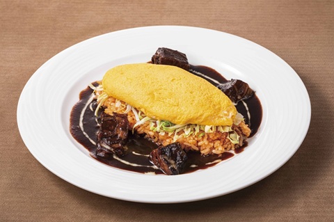 千葉県産地養卵のオムライス　シチュー仕立て