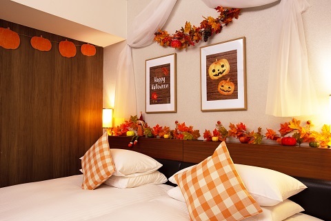 心がほっこり♪秋を感じる空間「カントリーハロウィーンルーム」