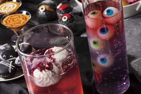 「ブレインパンナコッタ」（左）「ブラッディ・アイゼリー」（右）