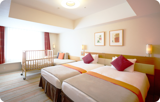 ご家族で快適に利用しやすい客室