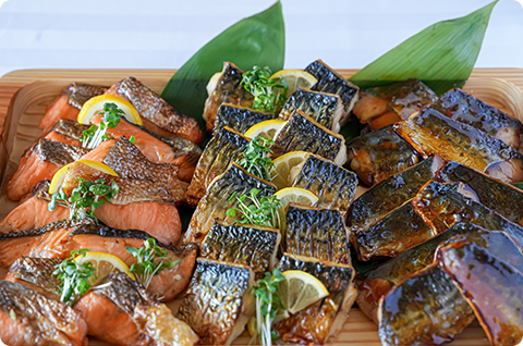 鮭の塩焼・鯖の塩焼・さわらの照焼　